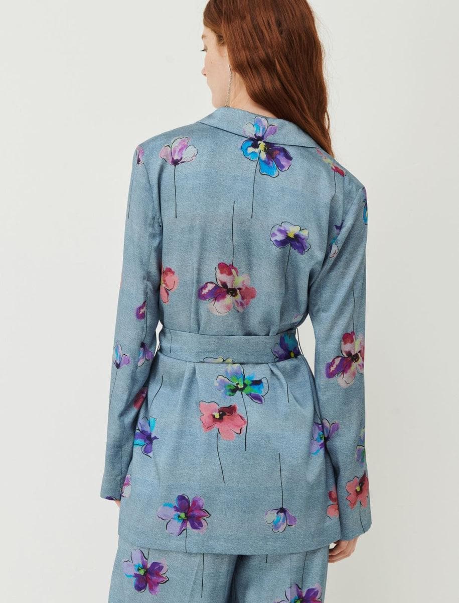 Blazer in twill a fantasia - Vittorio Citro Boutique