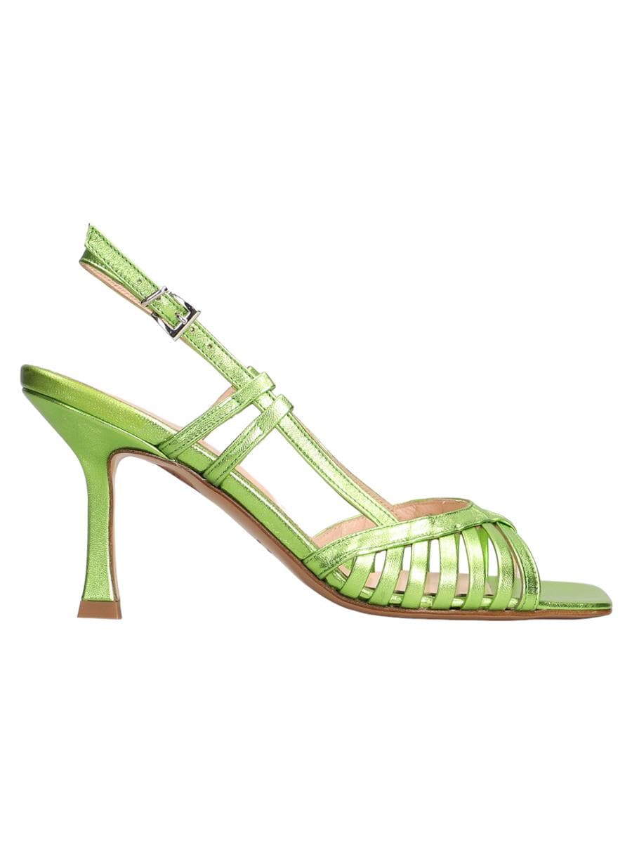 Sandalo in pelle con fasce sottili-Sandali-Anna F.-Vittorio Citro Boutique