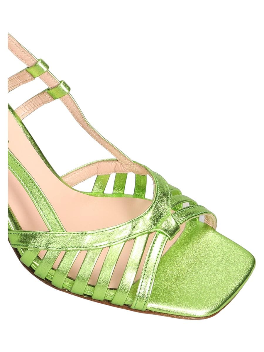 Sandalo in pelle con fasce sottili-Sandali-Anna F.-Vittorio Citro Boutique
