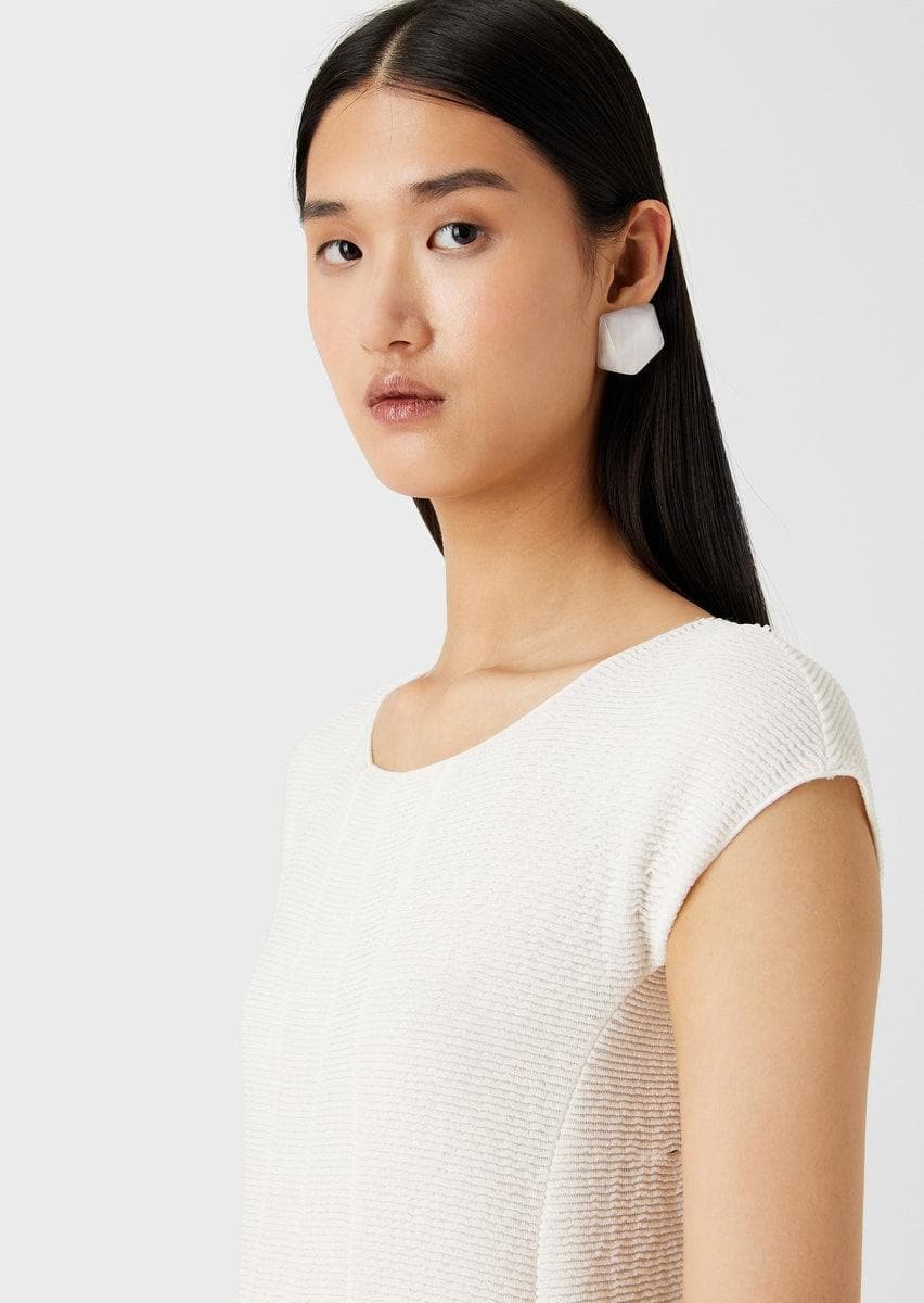 Abito svasato in jersey barré effetto ottoman - Vittorio Citro Boutique