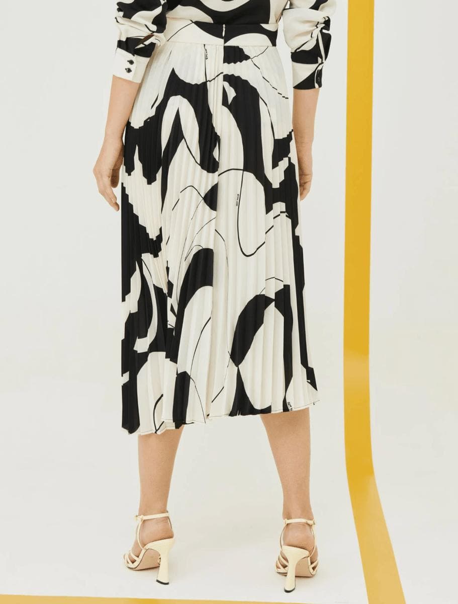 Gonna plissettata a fantasia - Vittorio Citro Boutique