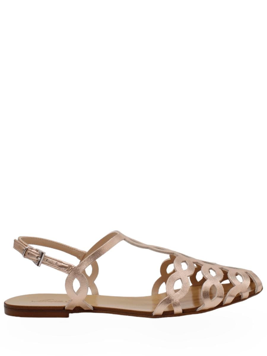 Mules basso in pelle laminata - Vittorio Citro Boutique