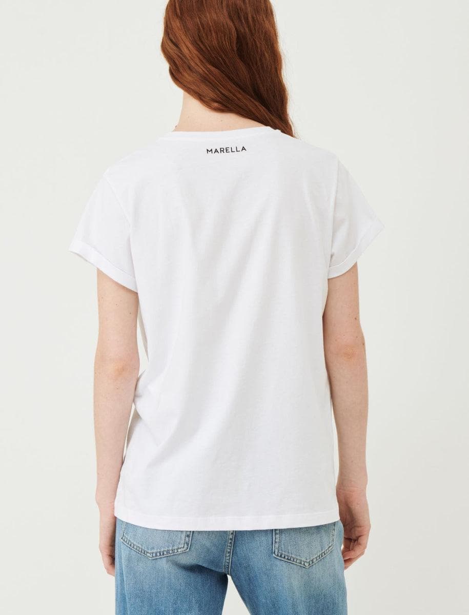 T-shirt in jersey stampa cuore - Vittorio Citro Boutique