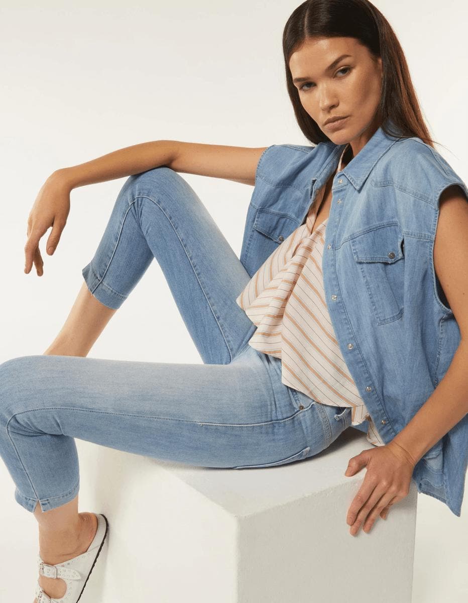 Jeans Rose slim in denim stretch - Vittorio Citro Boutique