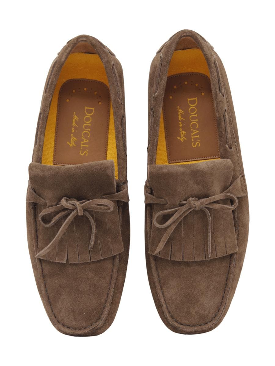 Mocassini con laccio e frangia in suede - Vittorio Citro Boutique