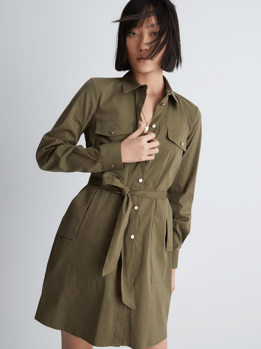 Vestito chemisier in popeline - Vittorio Citro Boutique