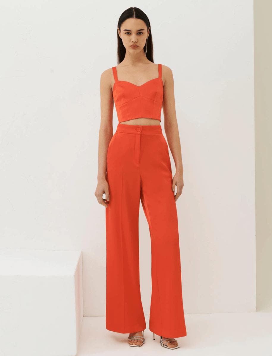 Crop top in satin - Vittorio Citro Boutique