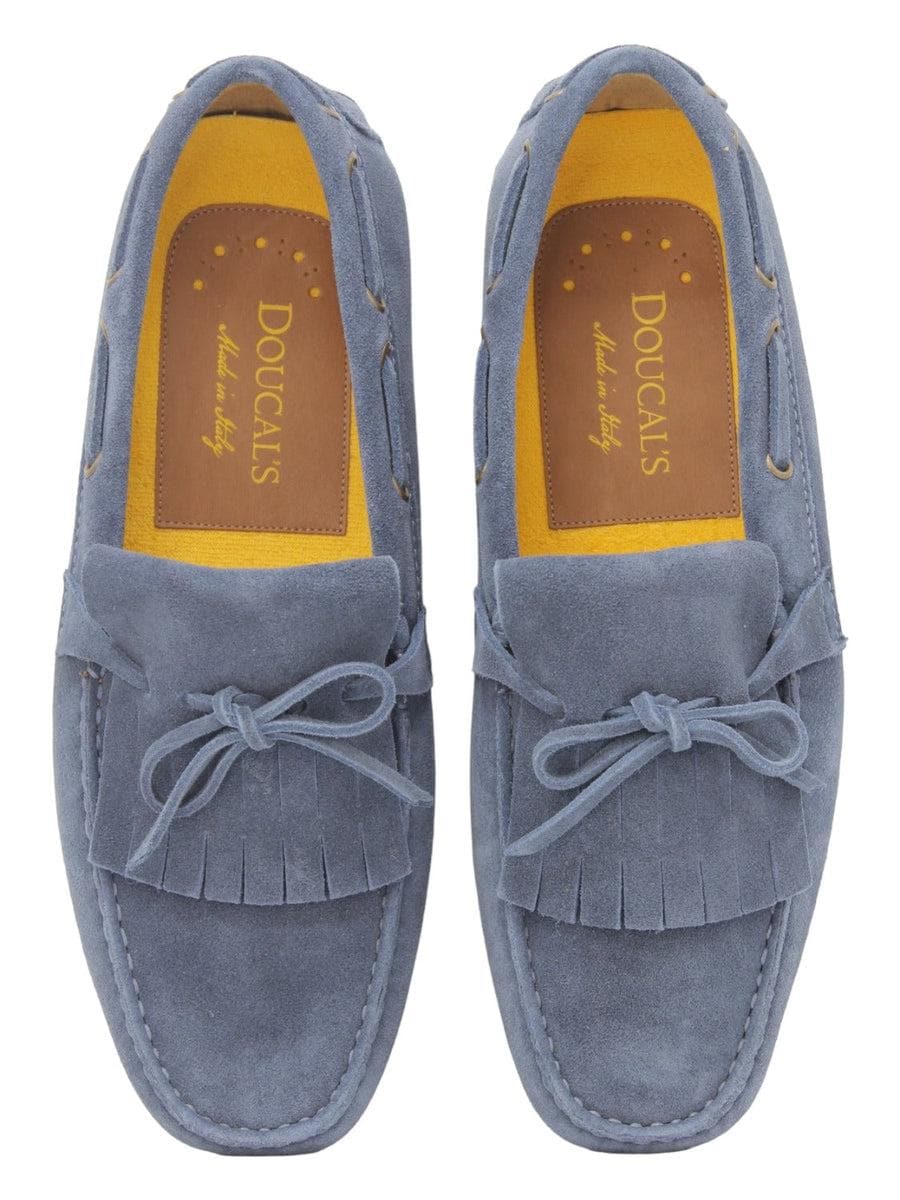 Mocassini con laccio e frangia in suede-Mocassini-Doucal'S-Vittorio Citro Boutique