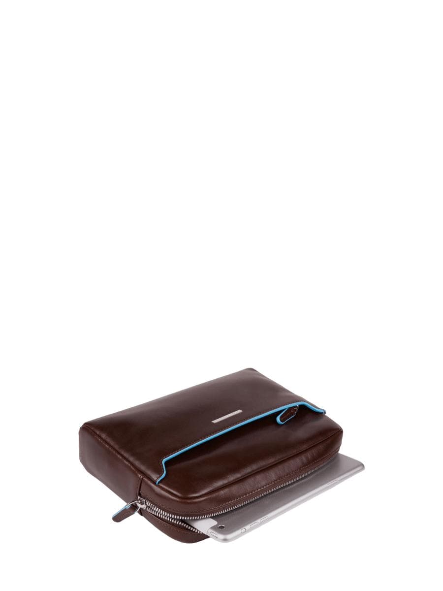 Pochette porta ipad®mini con manico rimovibile blue square - Vittorio Citro Boutique