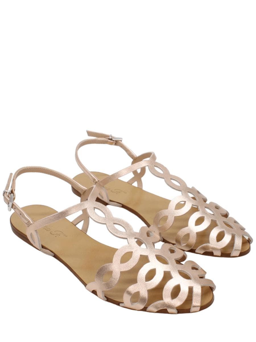 Mules basso in pelle laminata - Vittorio Citro Boutique