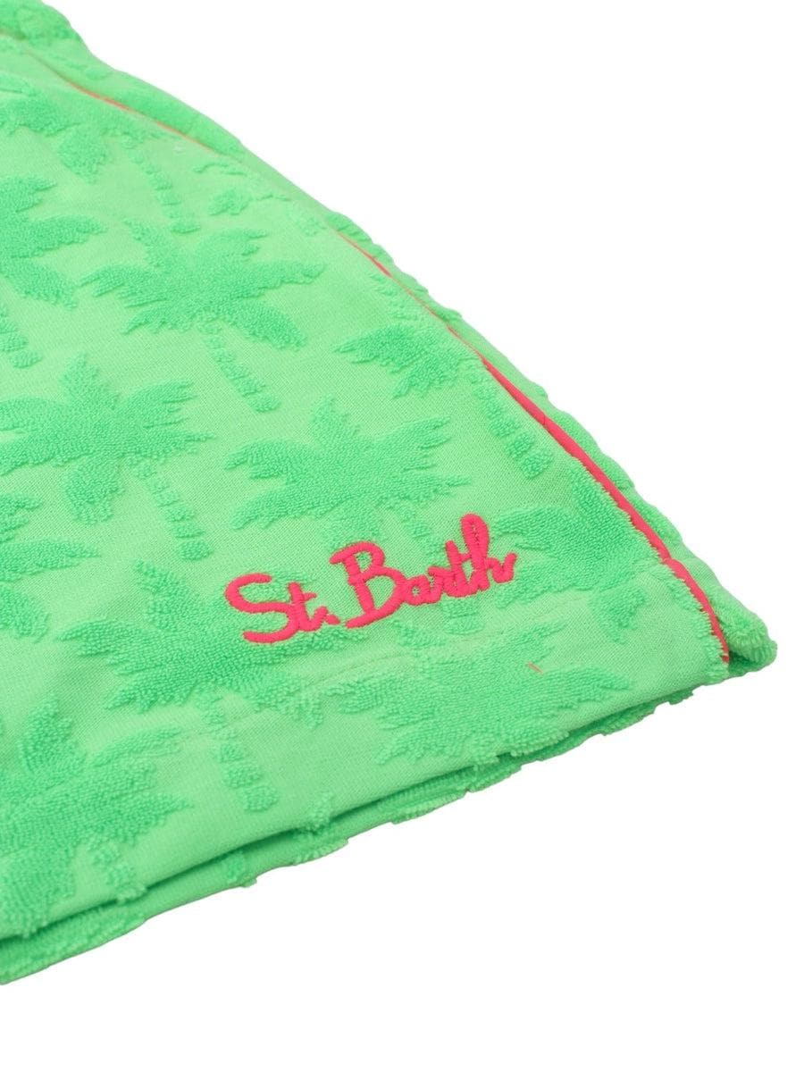 Pantaloni corti donna in spugna con palme-Shorts-Mc2 Saint Barth-Vittorio Citro Boutique