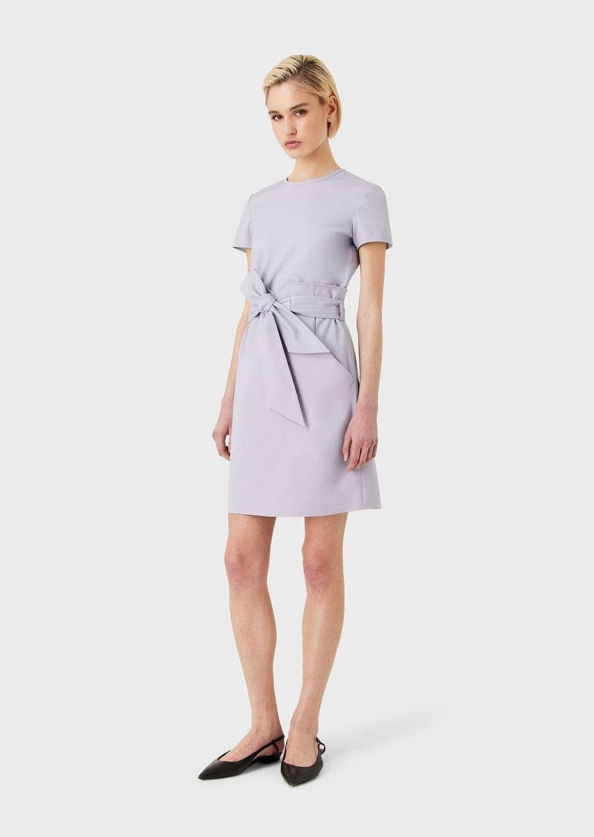 Abito effetto due pezzi in cotone stretch couture - Vittorio Citro Boutique