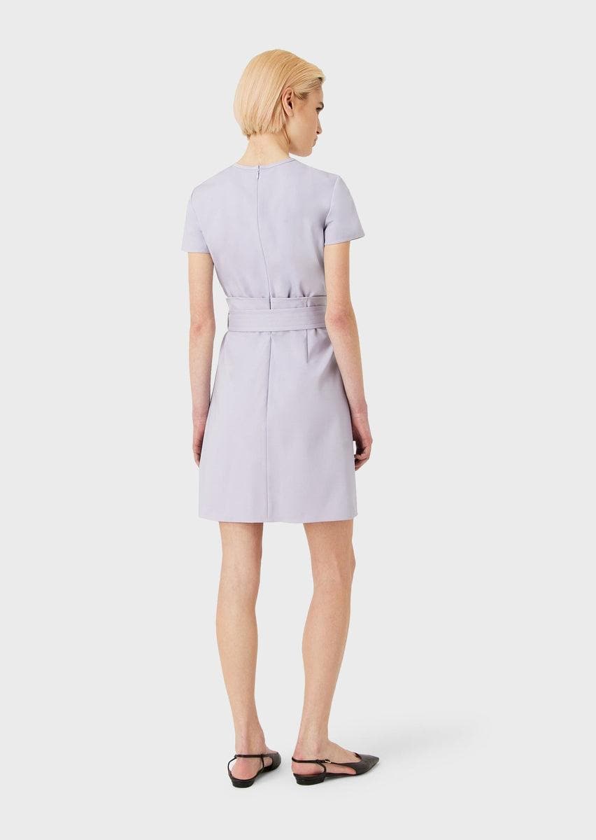 Abito effetto due pezzi in cotone stretch couture - Vittorio Citro Boutique