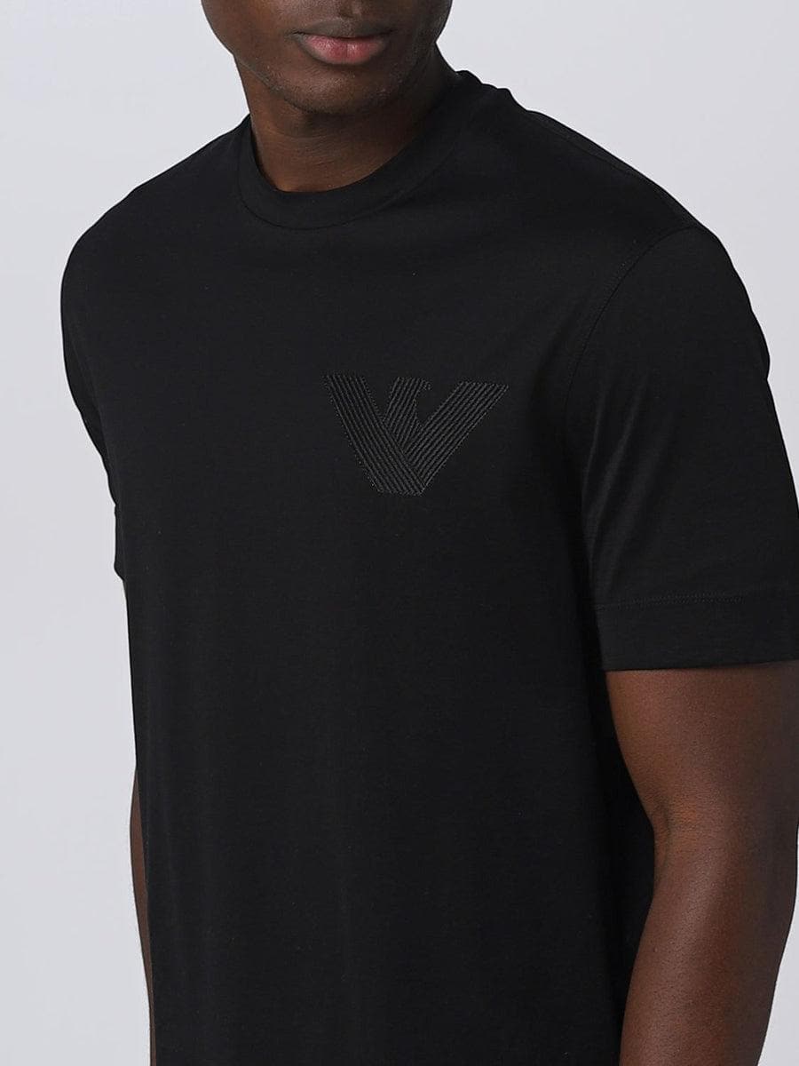 T-shirt in cotone logo ricamato - Vittorio Citro Boutique