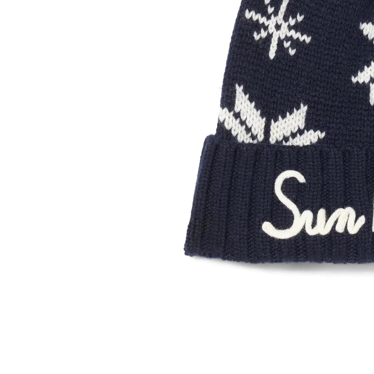 MC2 SAINT BARTH - Berretto uomo blu navy con motivo norvegese - Vittorio Citro Boutique