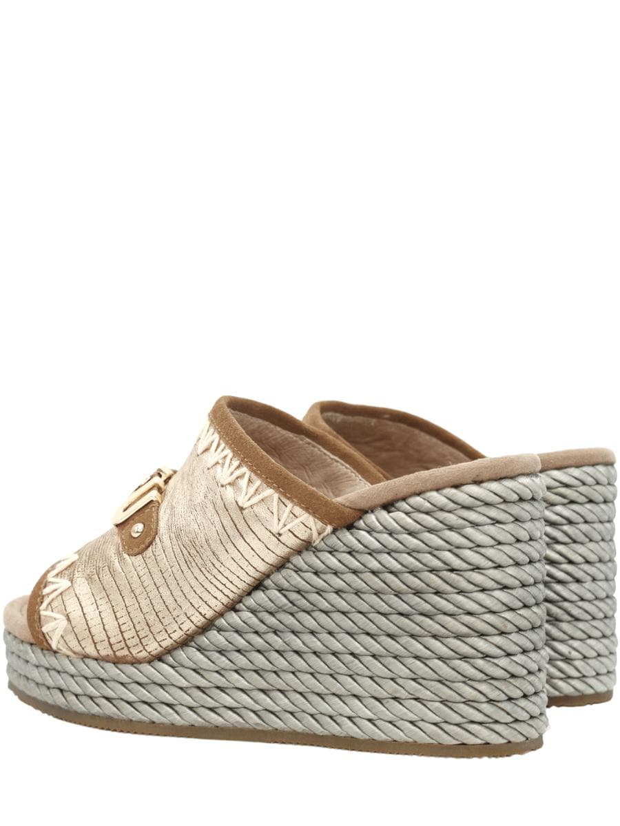 Rope wedge big metal logo - Vittorio Citro Boutique