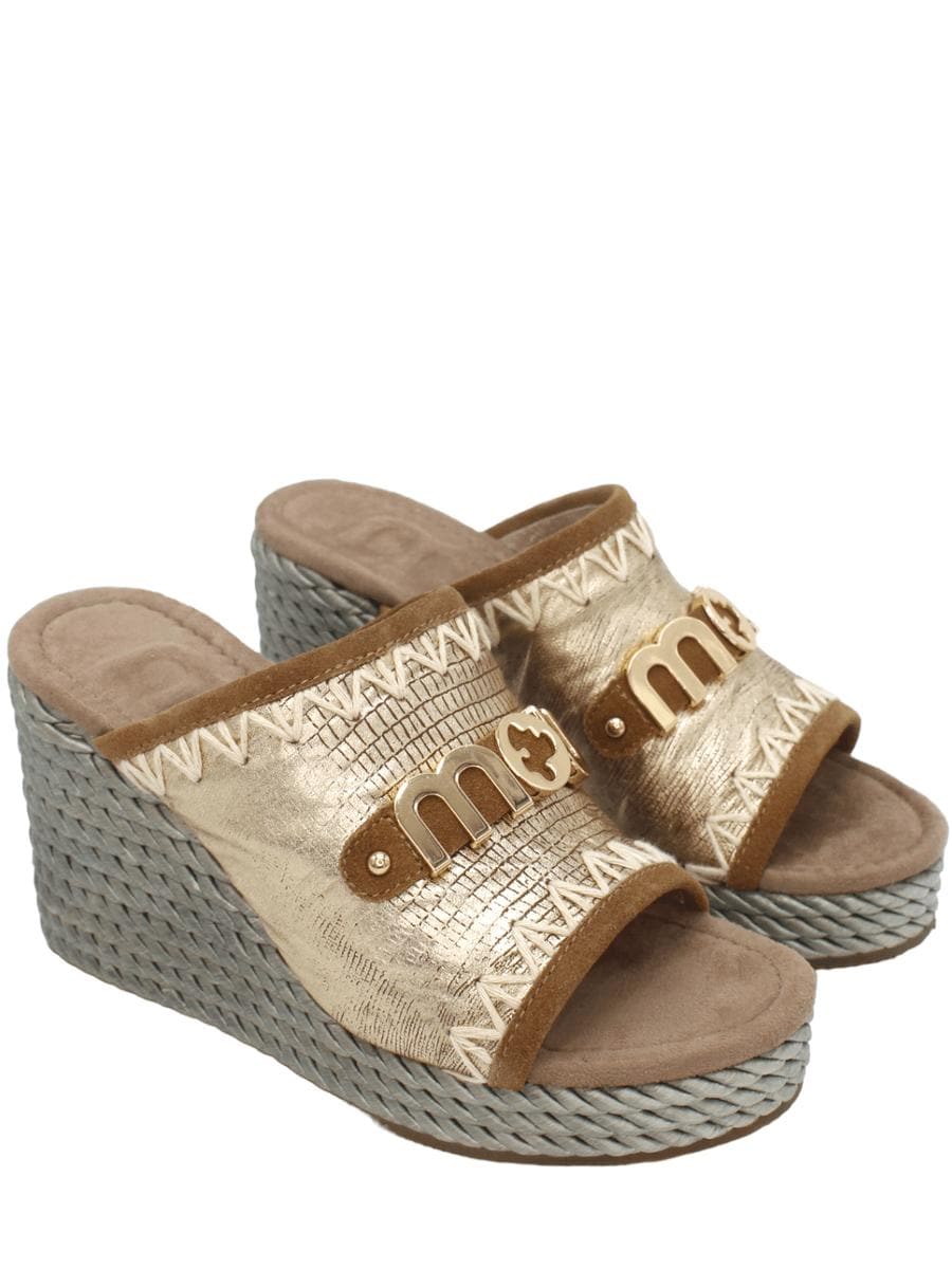 Rope wedge big metal logo - Vittorio Citro Boutique