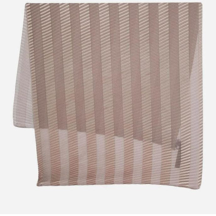 Stola in tessuto plissé a righe bicolor - Vittorio Citro Boutique