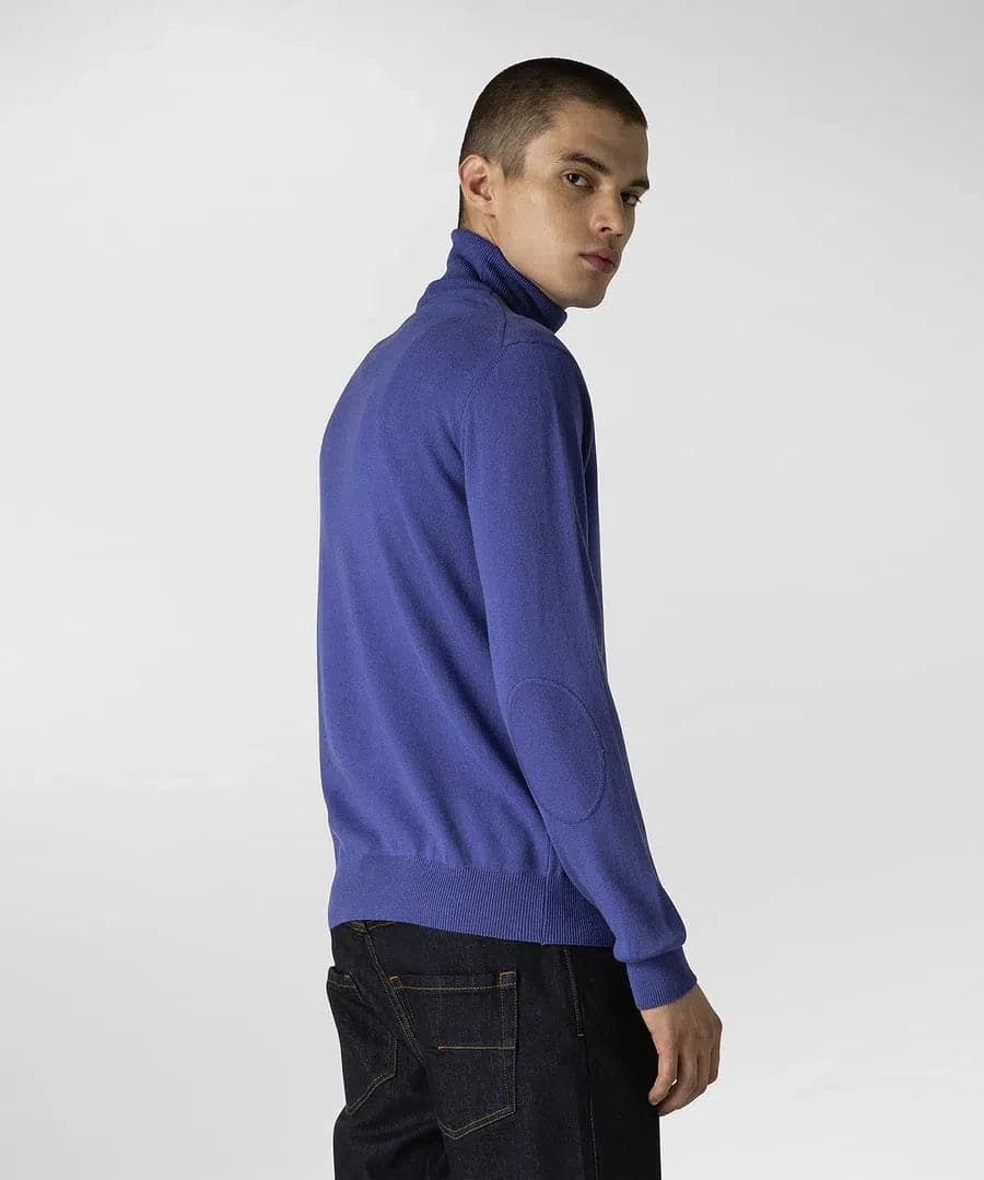 Maglia a collo alto in tricot cotone e lana - Vittorio Citro Boutique