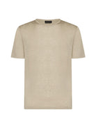 T-shirt girocollo lino - Vittorio Citro Boutique