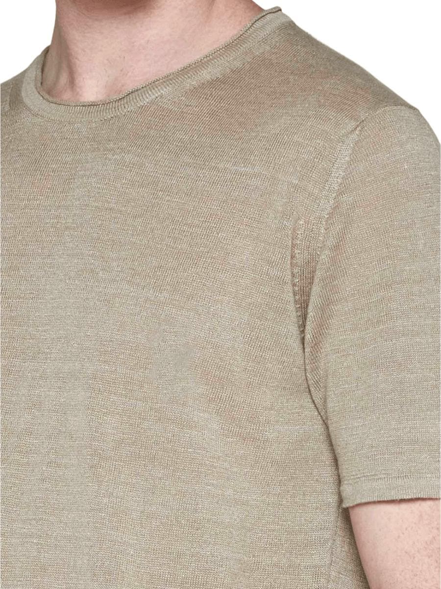 T-shirt girocollo lino - Vittorio Citro Boutique