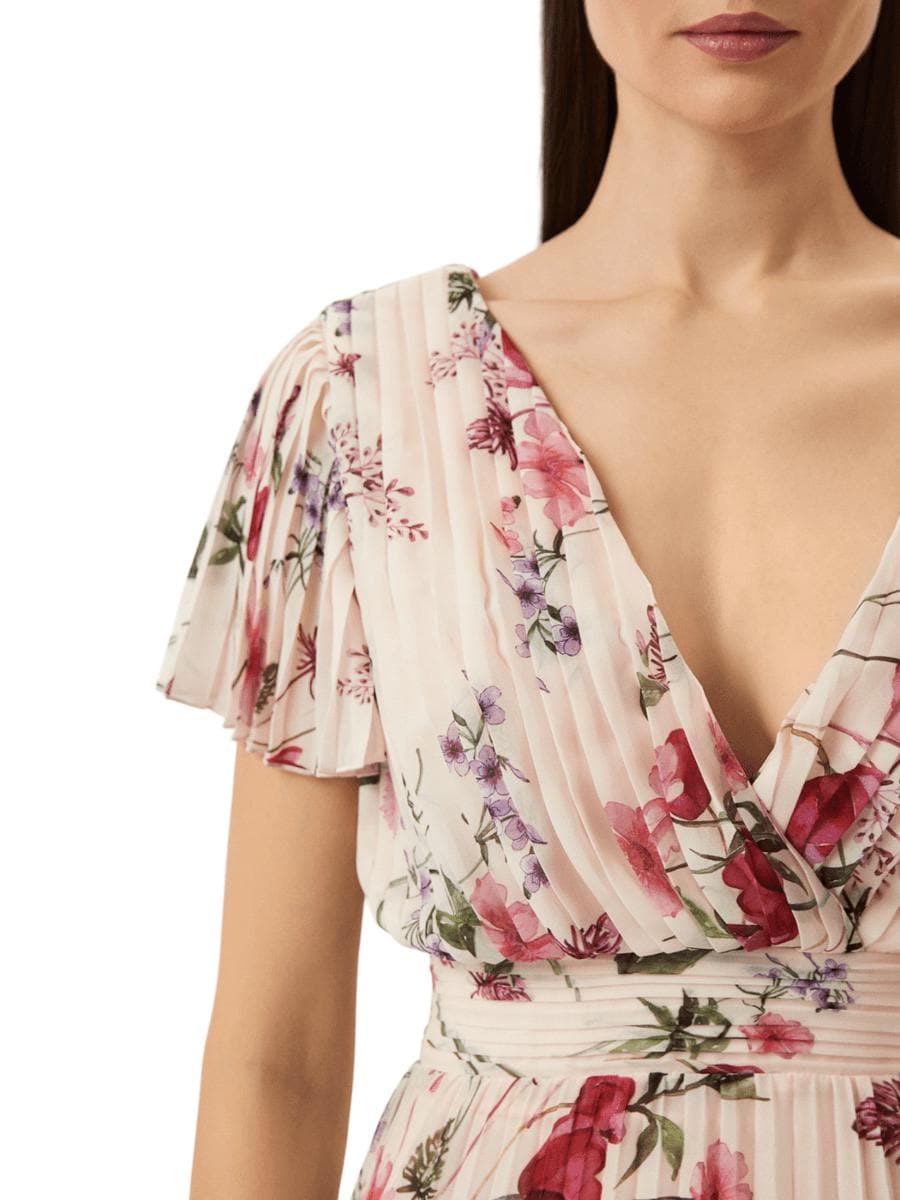 Vestito plissé floreale - Vittorio Citro Boutique