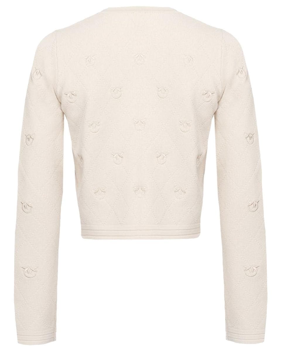 Cardigan corto jacquard love birds - Vittorio Citro Boutique