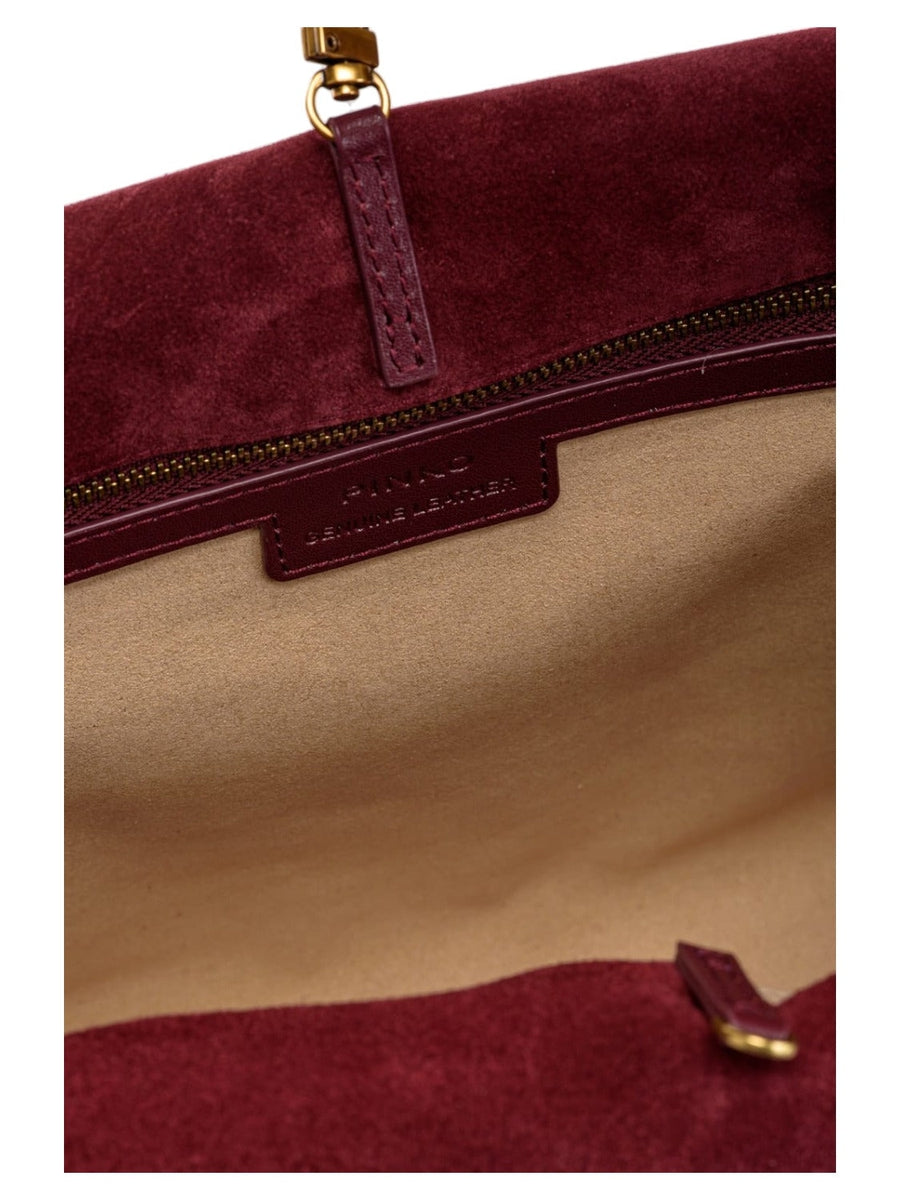 Big leaf bag hobo in suede-Pinko-Borse a spalla-Vittorio Citro Boutique