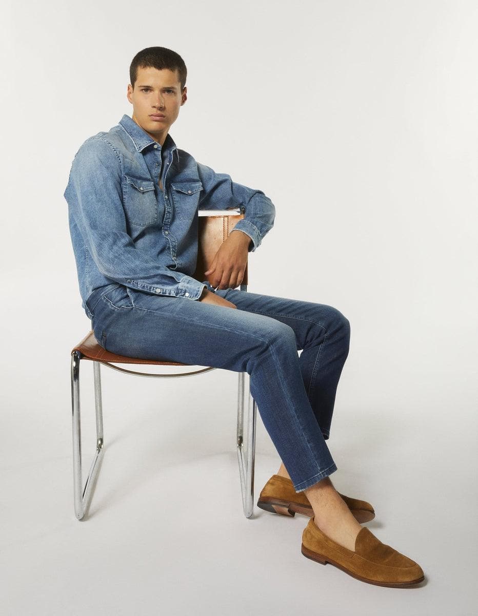 Pantaloni Pablo regular in denim stretch - Vittorio Citro Boutique