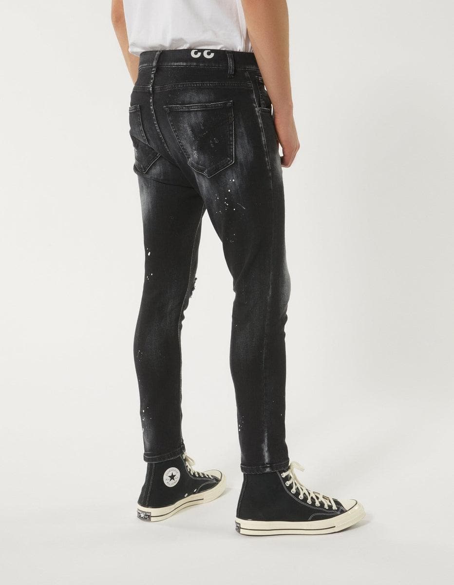 Skinny Jeans Dondup Jeans Nero Slim Fit Pantaloni Dondup Uomo