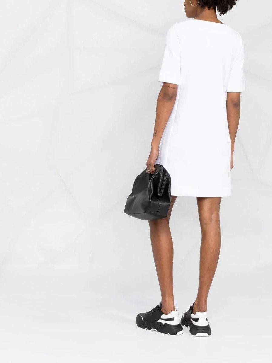 EMPORIO ARMANI - Abito in double jersey con zip e tape logato - Vittorio Citro Boutique