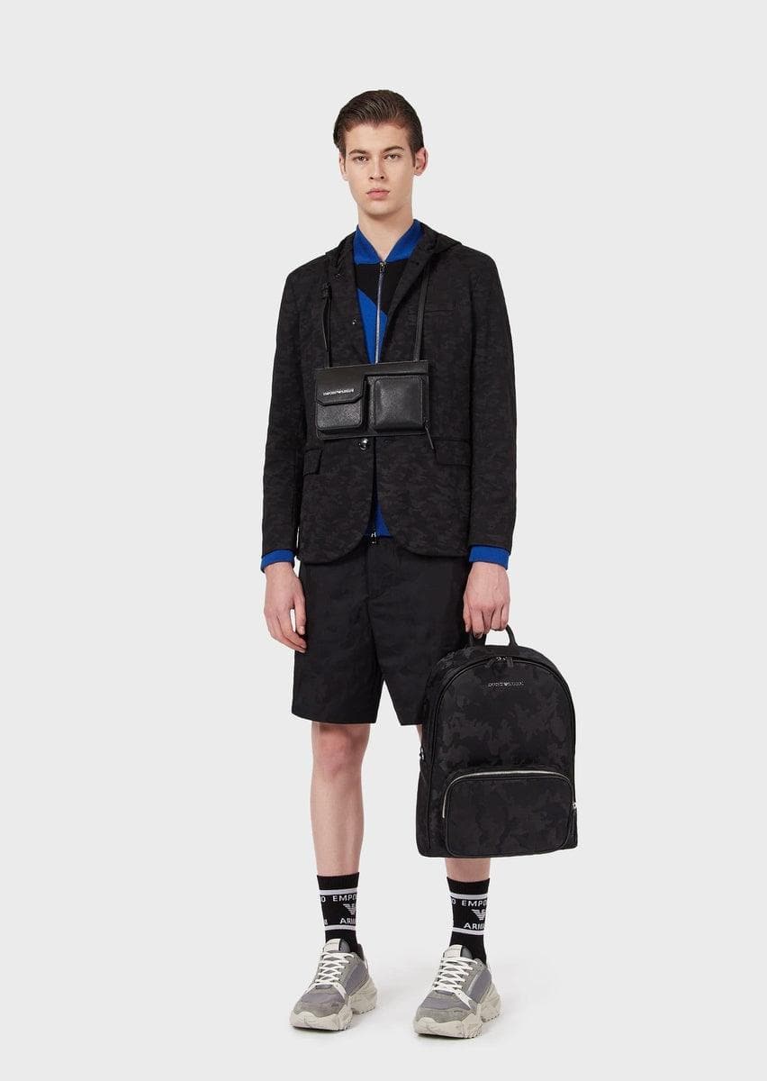 EMPORIO ARMANI - Bermuda in tessuto camouflage ton sur ton - Vittorio Citro Boutique