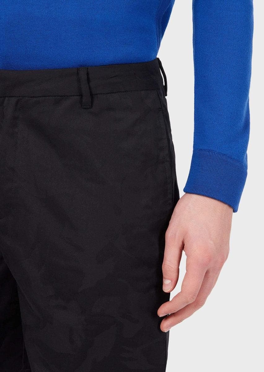 EMPORIO ARMANI - Bermuda in tessuto camouflage ton sur ton - Vittorio Citro Boutique