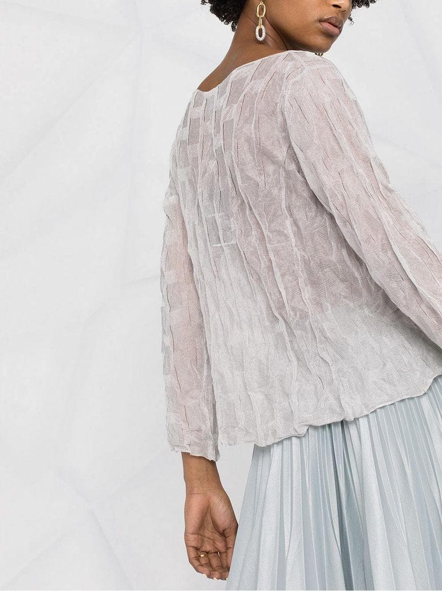 EMPORIO ARMANI - Camicetta in maglia stropicciata - Vittorio Citro Boutique