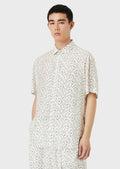 EMPORIO ARMANI - Camicia maniche corte in modal grafismo all over - Vittorio Citro Boutique