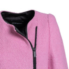 Cappotto in misto lana bouclé con collo ecofur - Vittorio Citro Boutique