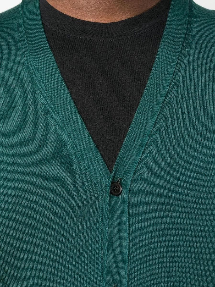 ROBERTO COLLINA - Cardigan in maglia fine con scollo a V - Vittorio Citro Boutique