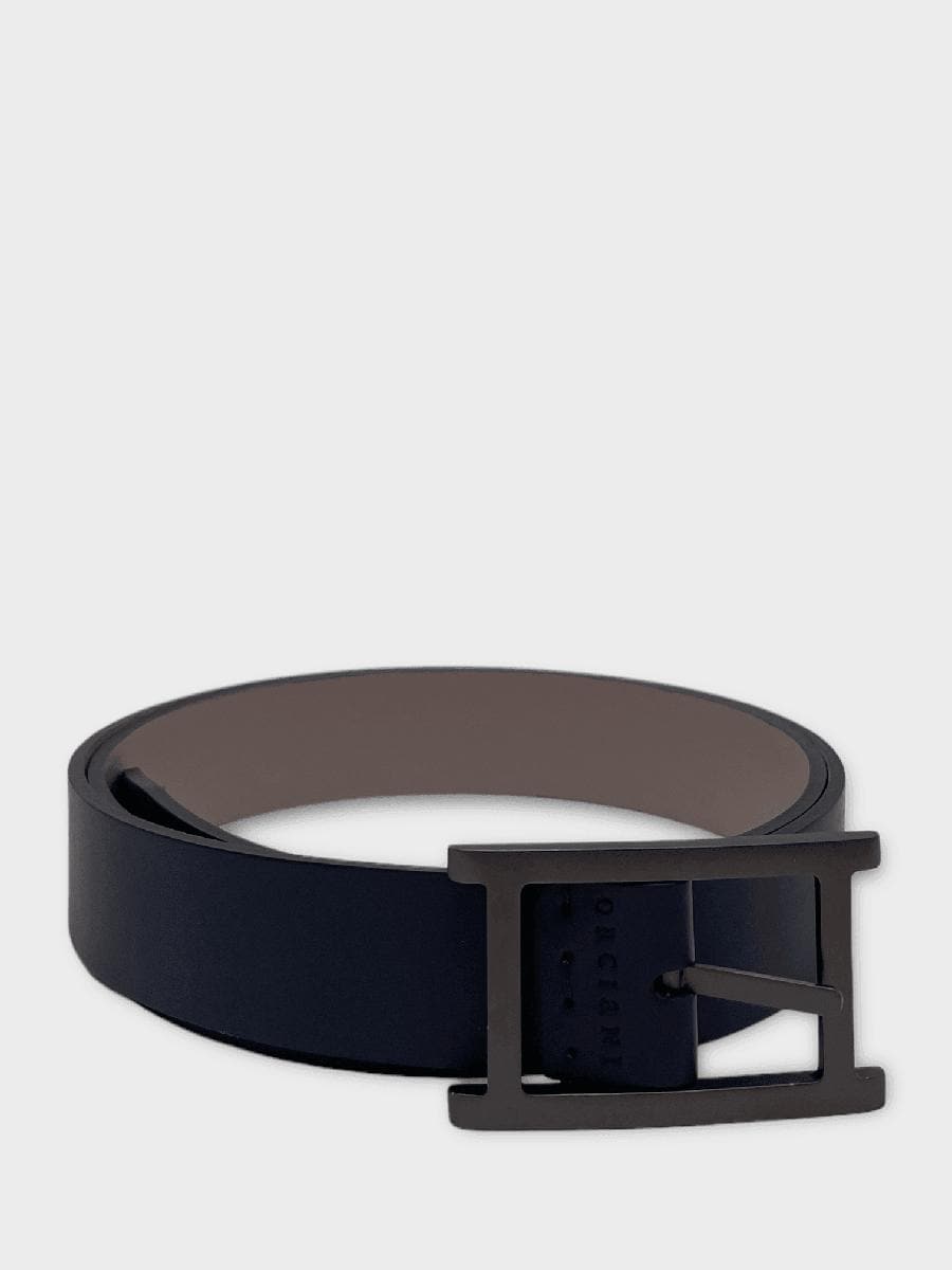 ORCIANI - Cintura Monaco Double B in pelle 3 cm - Vittorio Citro Boutique