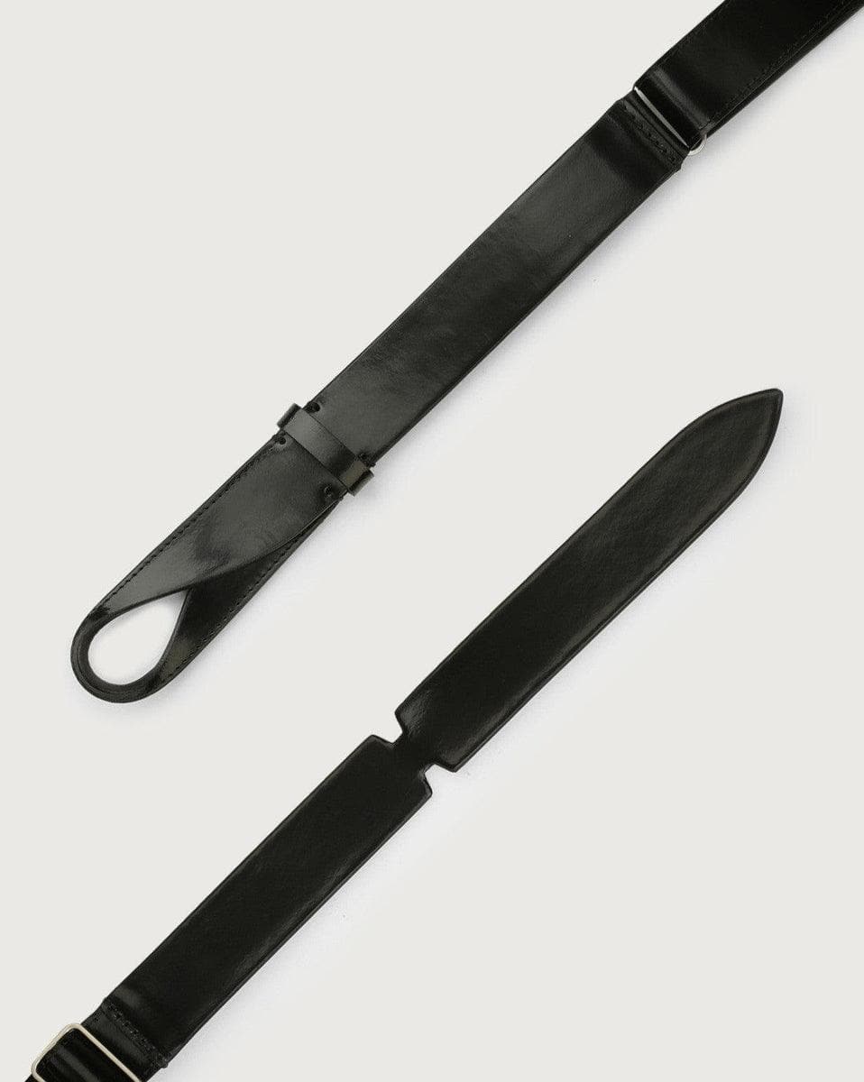 ORCIANI - Cintura Nobuckle Bright in pelle lucida - Vittorio Citro Boutique