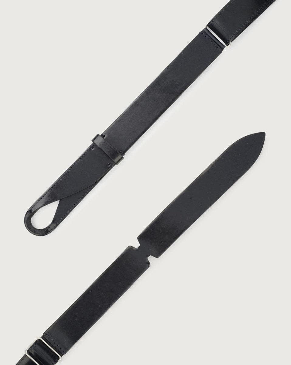 ORCIANI - Cintura Nobuckle Bright in pelle lucida - Vittorio Citro Boutique