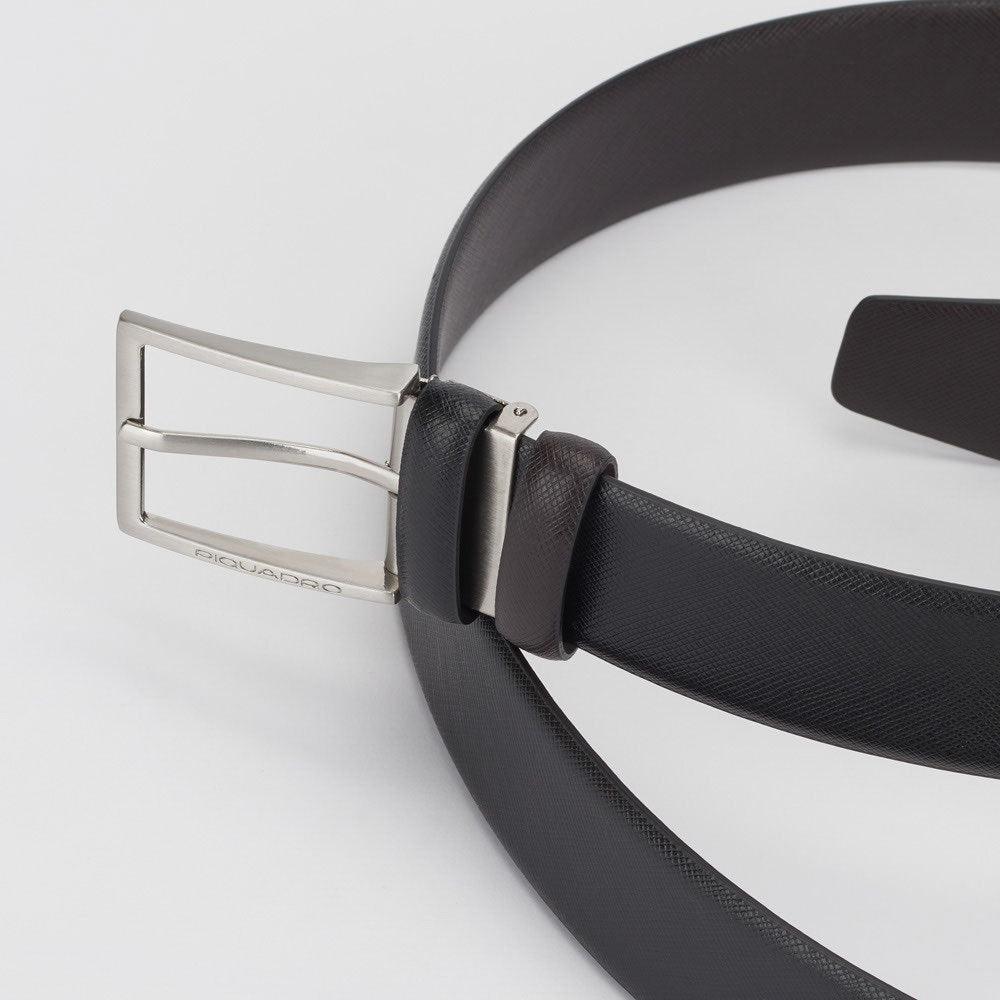 PIQUADRO - Cintura uomo reversibile con fibbia ad ardiglione - Vittorio Citro Boutique