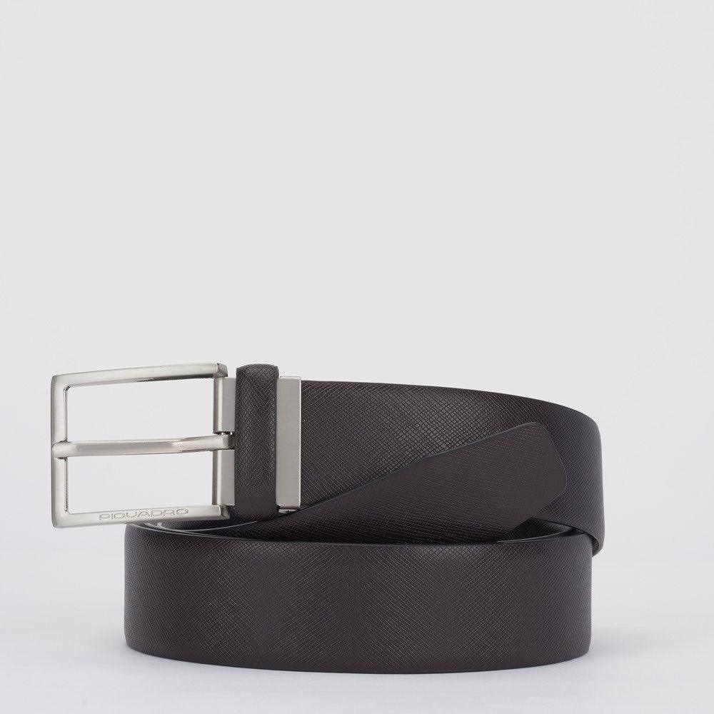 PIQUADRO - Cintura uomo reversibile con fibbia ad ardiglione - Vittorio Citro Boutique