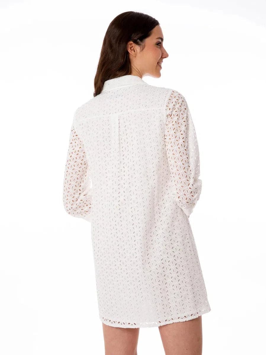 Camicia lunga da donna bianca con embrodery-Camicie-Mc2 Saint Barth-Vittorio Citro Boutique