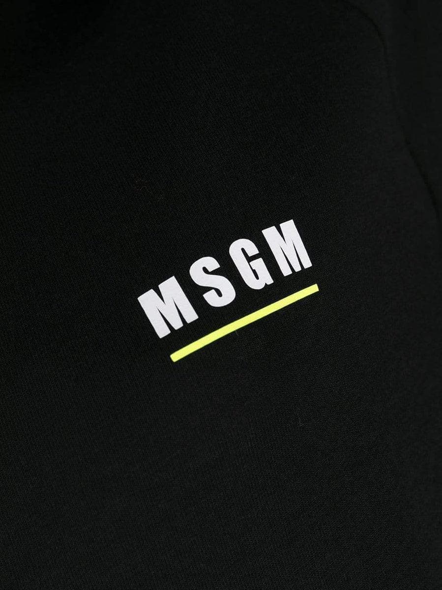 MSGM - Felpa con cappuccio stampa logo - Vittorio Citro Boutique