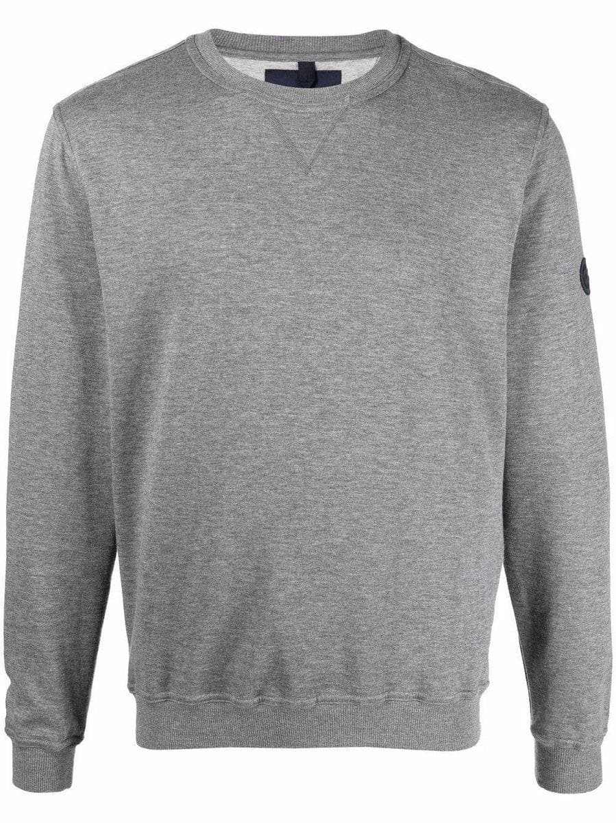 LARDINI - Felpa grigio melange in jersey - easy wear - Vittorio Citro Boutique