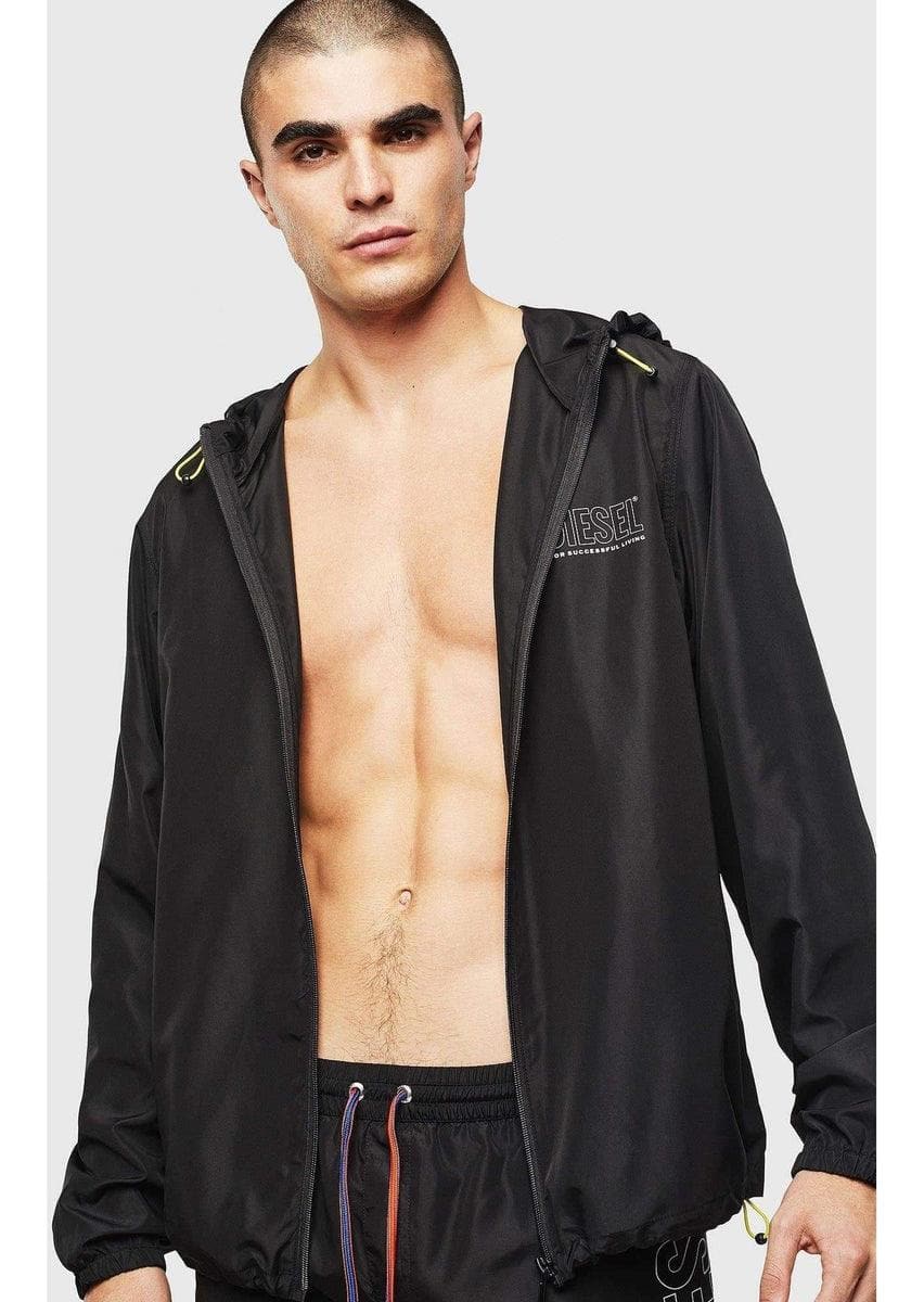 DIESEL - Giacca a vento ripiegabile con logo - Vittorio Citro Boutique