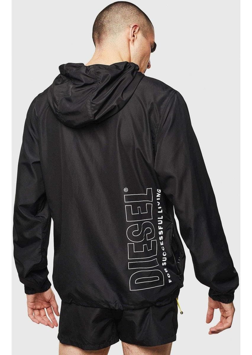 DIESEL - Giacca a vento ripiegabile con logo - Vittorio Citro Boutique