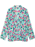 Giacca begonia print viscose - Vittorio Citro Boutique