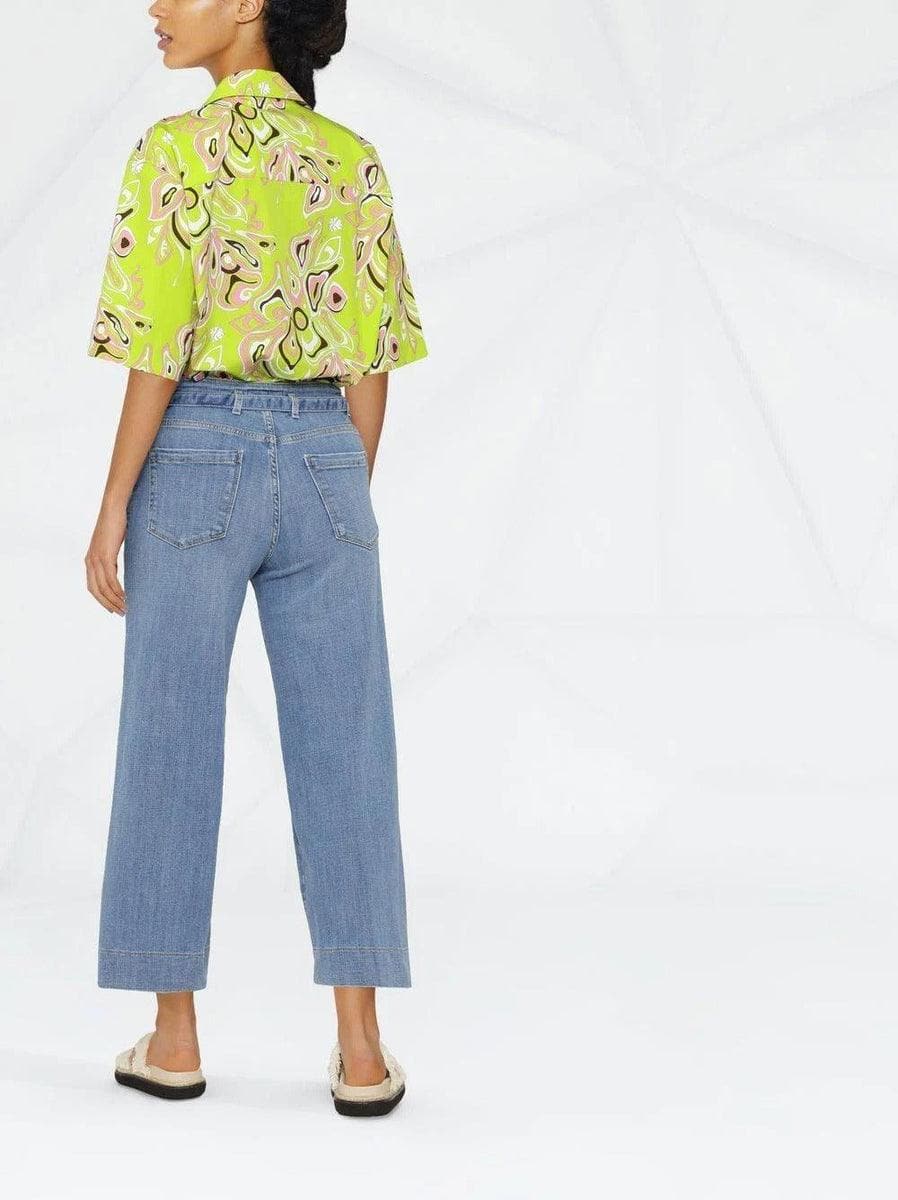 PINKO - Jeans crop con fibbia Love Birds - Vittorio Citro Boutique