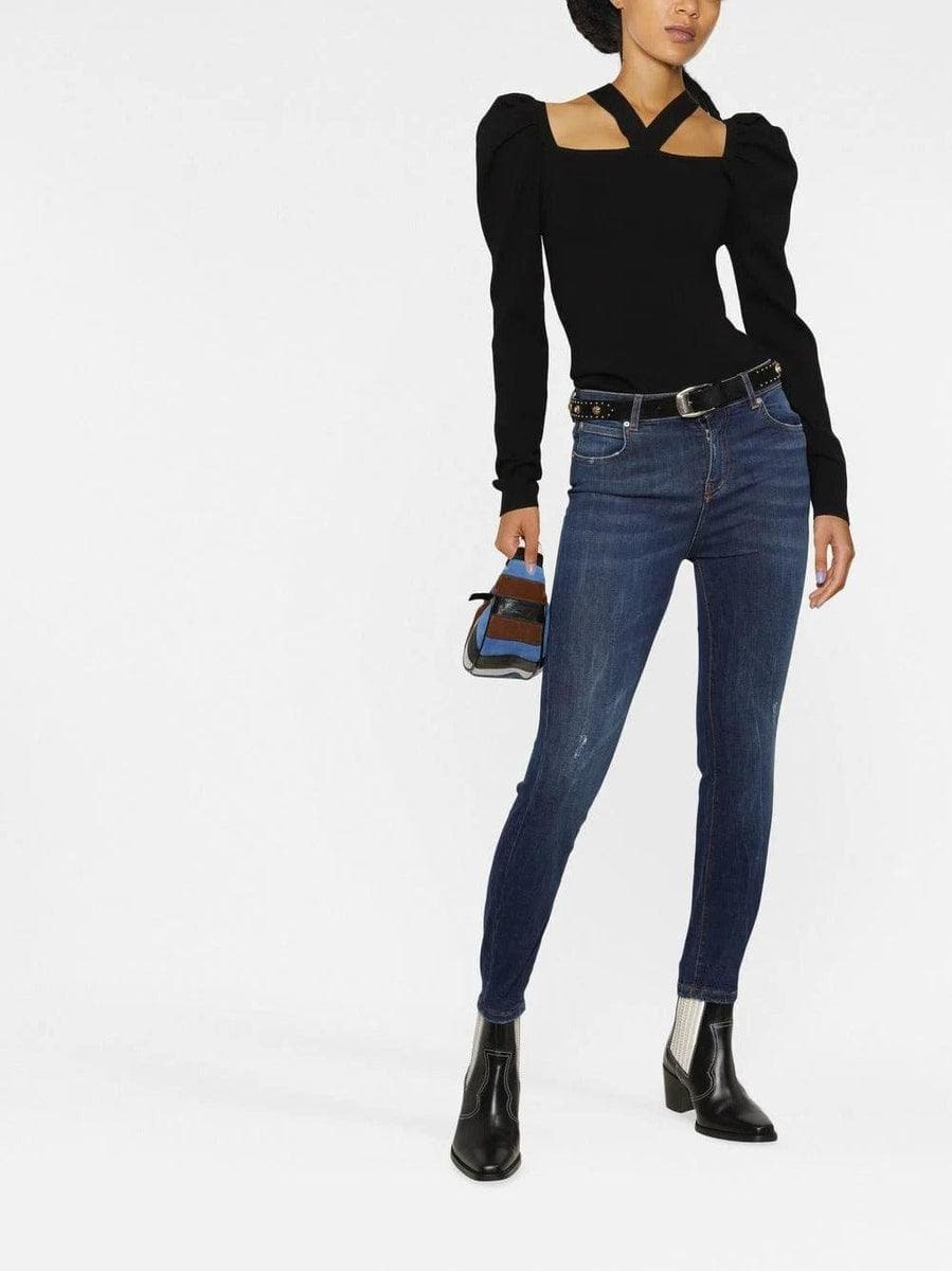 PINKO - Jeans skinny effetto consumato Sabrina - Vittorio Citro Boutique